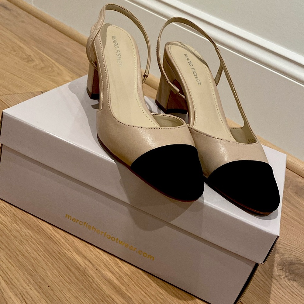 Marc Fisher Laynie Slingback Pumps Size 8M
